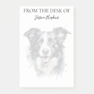 Border Collie Lover Monogrammed Dog Post-it Notes