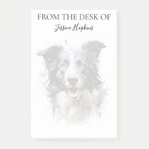 Border Collie Lover Monogrammed Notes