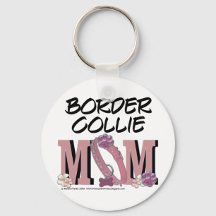 Border Collie MOM Keychain