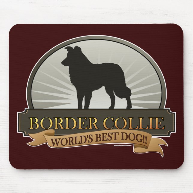 Border Collie Mouse Pad (Front)