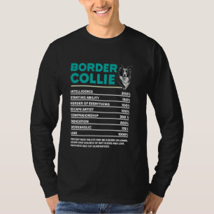 Border Collie Owner BORDER COLLIE NUTRITION Funny T-Shirt