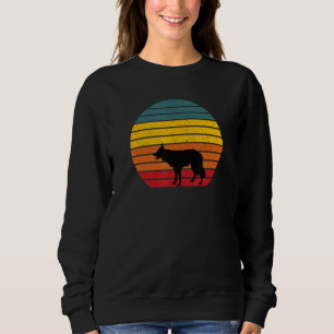 Border Collie Owner Retro Style Vintage Colourful Sweatshirt