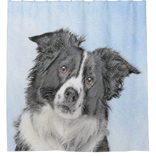 Border Collie Painting - Cute Original Dog Art