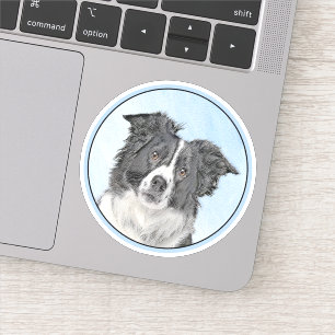 Border Collie Painting - Cute Original Dog Art