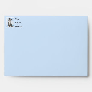 Border Collie Painting - Cute Original Dog Art Envelope