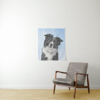 Border Collie Painting - Cute Original Dog Art