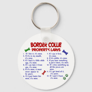 BORDER COLLIE Property Laws 2 Keychain
