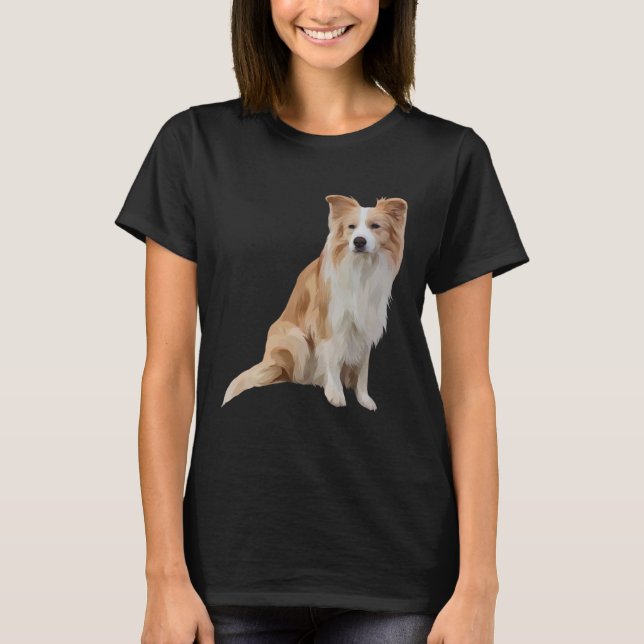 Border Collie Red T-Shirt (Front)