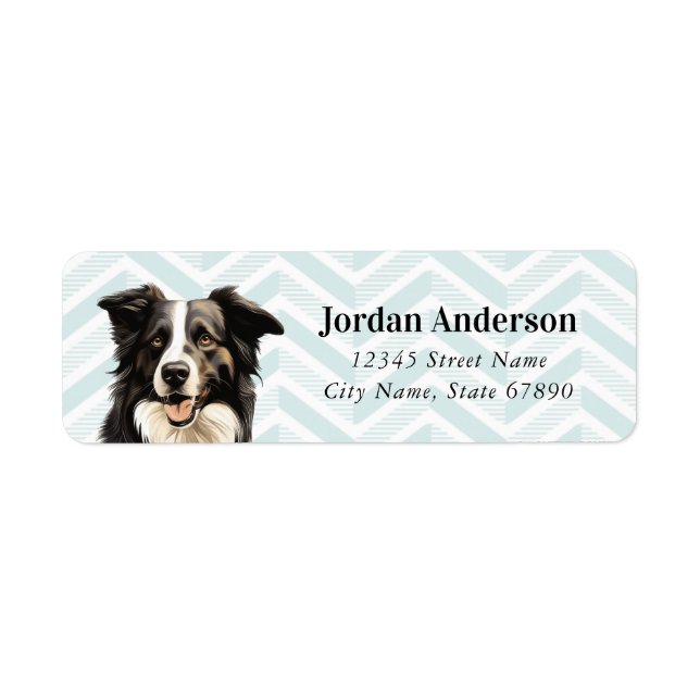 Border Collie Return Address Labels (Front)