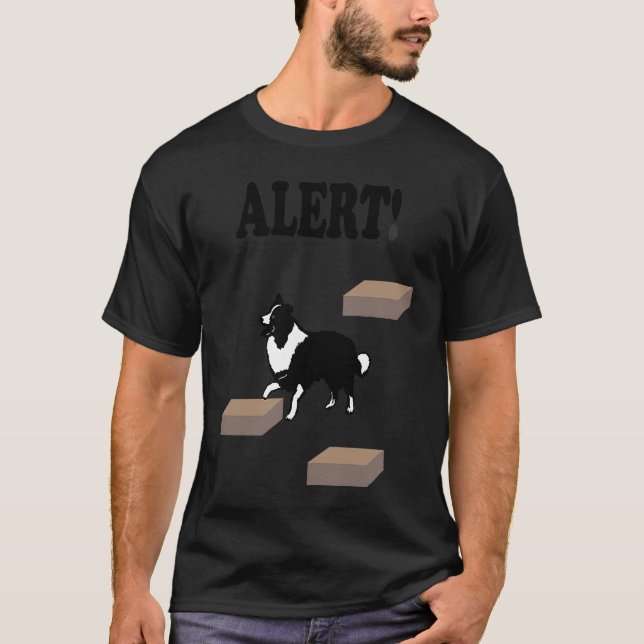 Border Collie Scent Work Alert T-Shirt (Front)