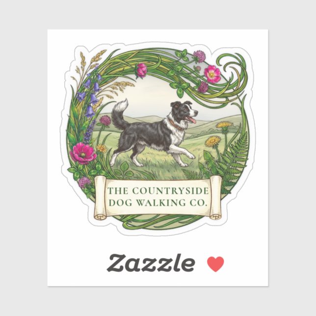 Border Collie Sheep Dog Walker Trainer (Sheet)