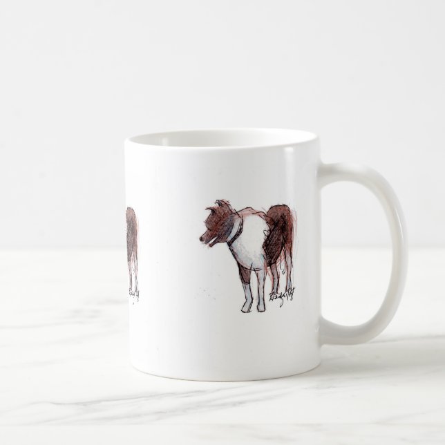 Border Collie Sketch mug (Right)