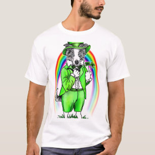 Border Collie St Patrick's Day T-Shirt