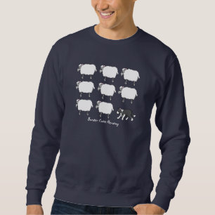 Border collie vivant en troupe le sweatshirt de