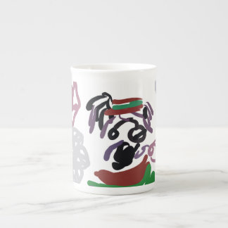 Border Collie winter Bone China Mug