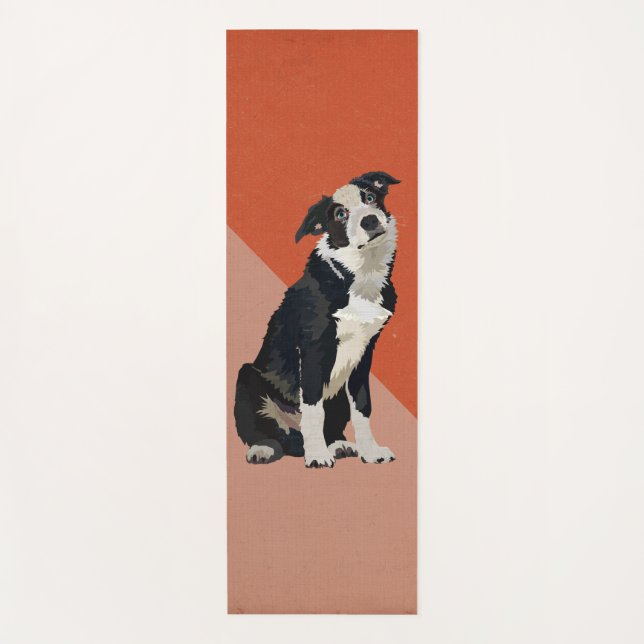 BORDER COLLIE YOGA MAT (Front)
