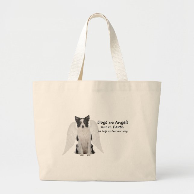 Border Collies Are Angels Tote (Front)