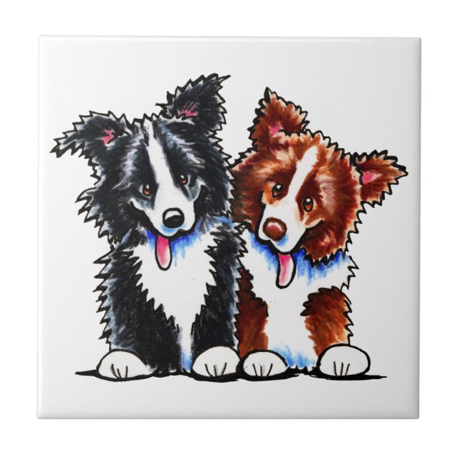 Border Collies Little League Tile (Front)
