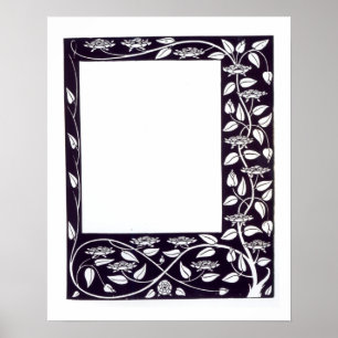 Border design, from 'Le Morte d'Arthur', c.1833-34 Poster