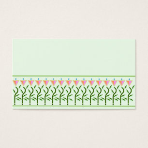 Border of tulip flowers