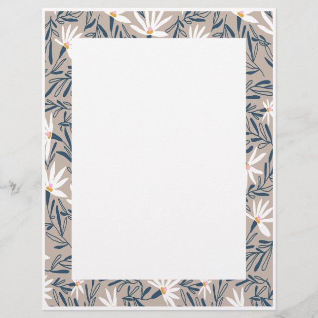 Border Paper for Printers Letter Stationary Flyers (Front)