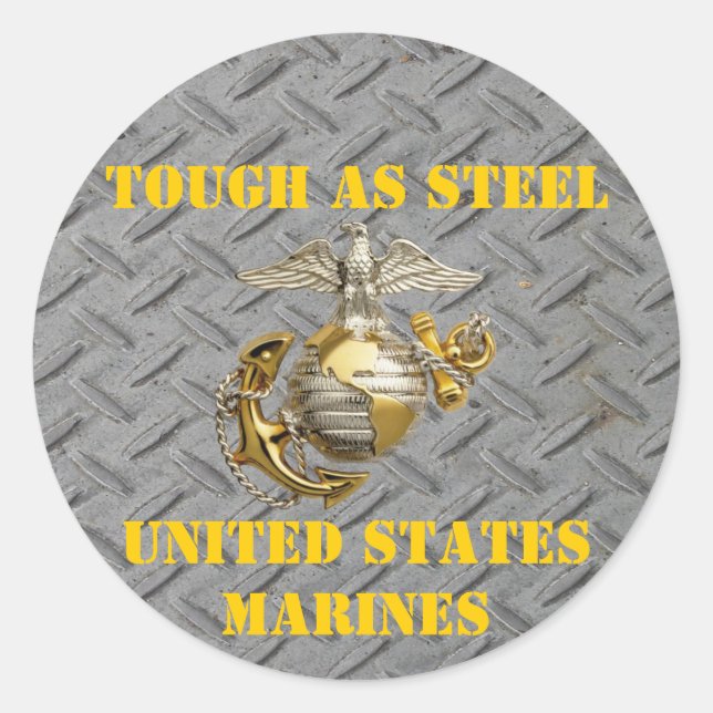 BORDER PATROL CLASSIC ROUND STICKER (Front)