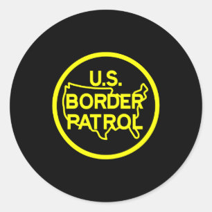 Border Patrol Est 1924 T Shirt Classic Round Sticker