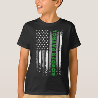 Border Patrol - Thin Green Line Patriot Law Enforc T-Shirt