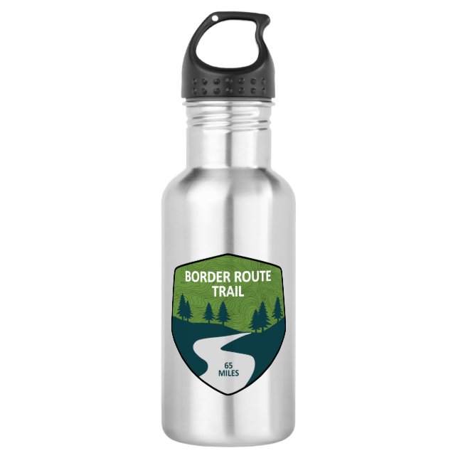Border Route Trail Minnesota 532 Ml Water Bottle (Front)