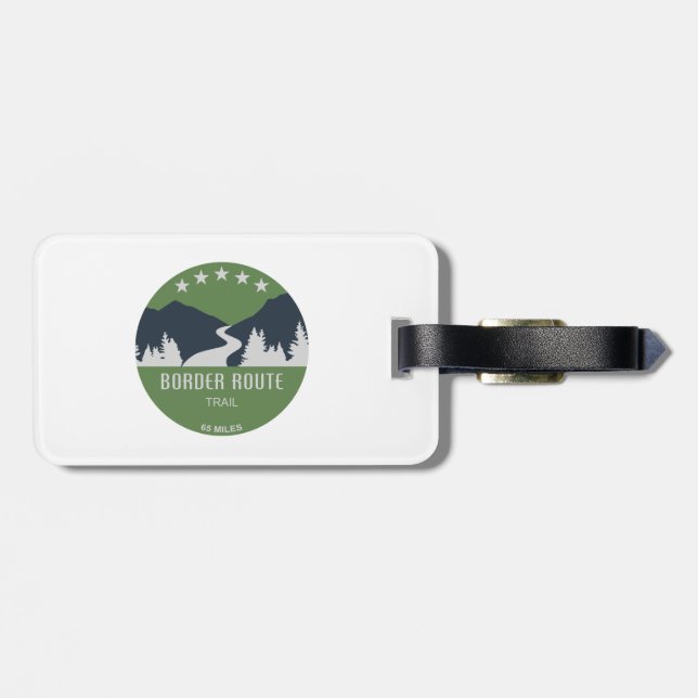 Border Route Trail Minnesota Luggage Tag (Back Horizontal)