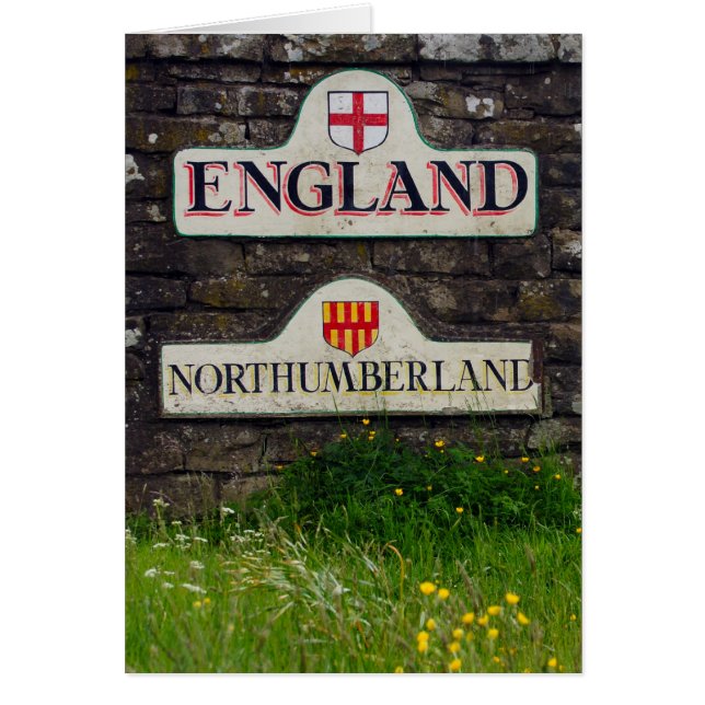 Border Sign, Border Between Scotland And England - (Front)