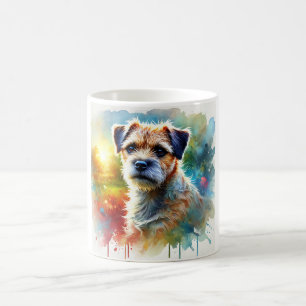 Border Terrier 030724AREF116 - Watercolor Coffee Mug