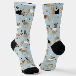 Border Terrier Bones and Paws Socks