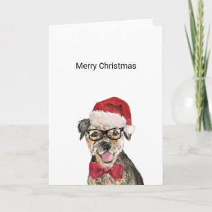 Border Terrier Christmas Card