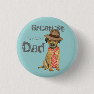 Border Terrier Dad 1 Inch Round Button