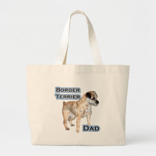 Border Terrier Dad 4 Large Tote Bag