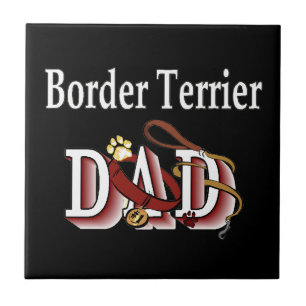 Border Terrier Dad Tile