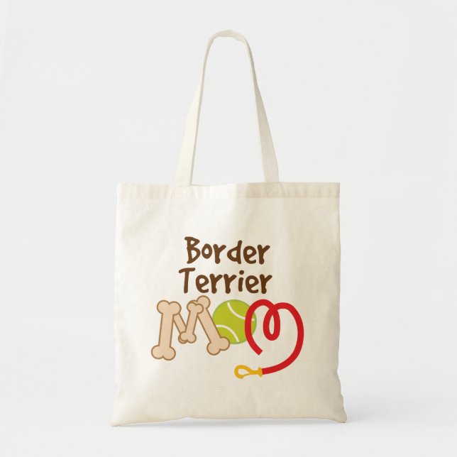 Border Terrier Dog Breed Mom Gift Tote Bag (Front)