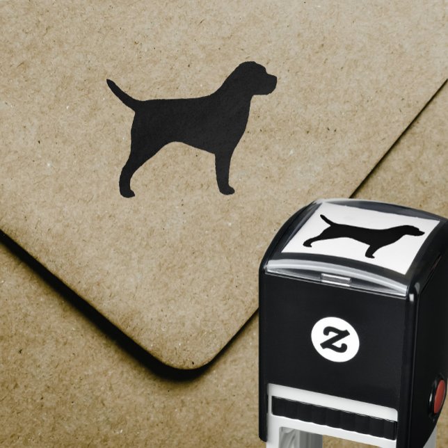 Border Terrier Dog Breed Silhouette Self-inking Stamp (Creator Uploaded)