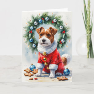 Border Terrier Dog Christmas Greeting Card