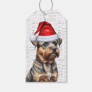Border Terrier Dog Christmas Holiday Gift Tags