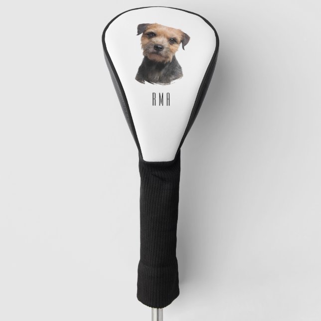 Border Terrier Golf Head Cover (Front)
