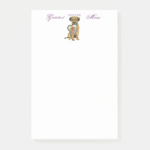 Border Terrier Heart Mom Post-it Notes