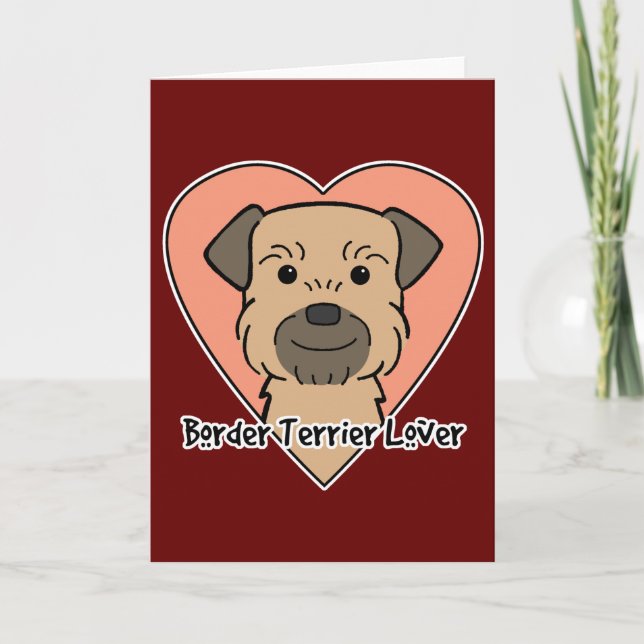 Border Terrier Lover Card (Front)