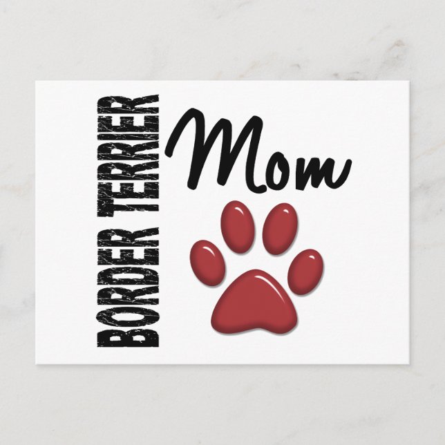 Border Terrier Mom 2 Postcard (Front)