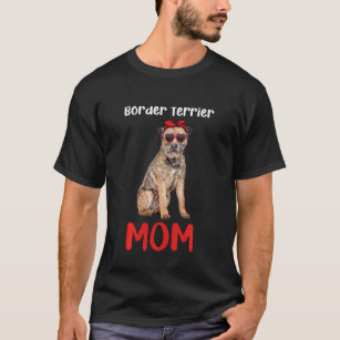 Border Terrier Mom Mama Dog  Owner Funny Women Mot T-Shirt