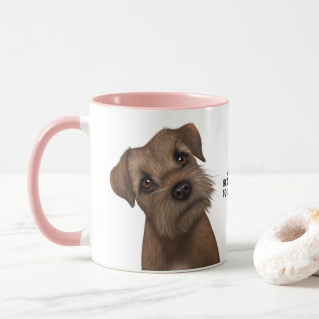 Border Terrier mug (With Donut)