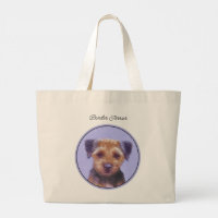 Border Terrier Painting Cute Original Pet Dog Art