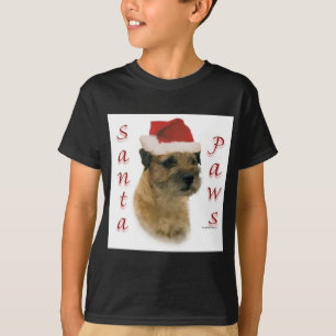 Border Terrier Santa Paws T-Shirt