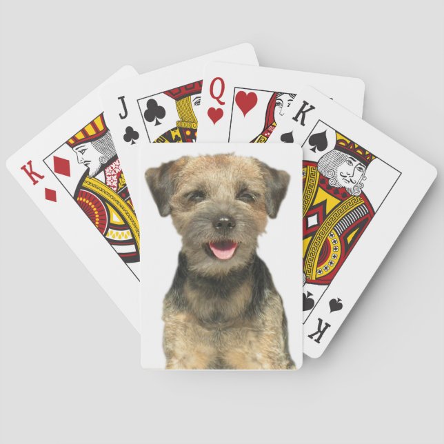 Border Terrier Sunshine and Butterflies Playing Cards (Back)